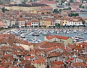 View of Rovinj from St Euphemia